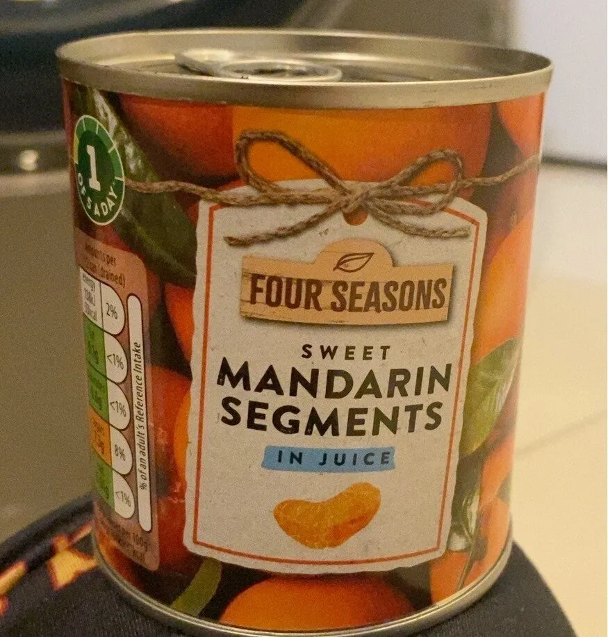 Sweet Mandarin Segments in juice