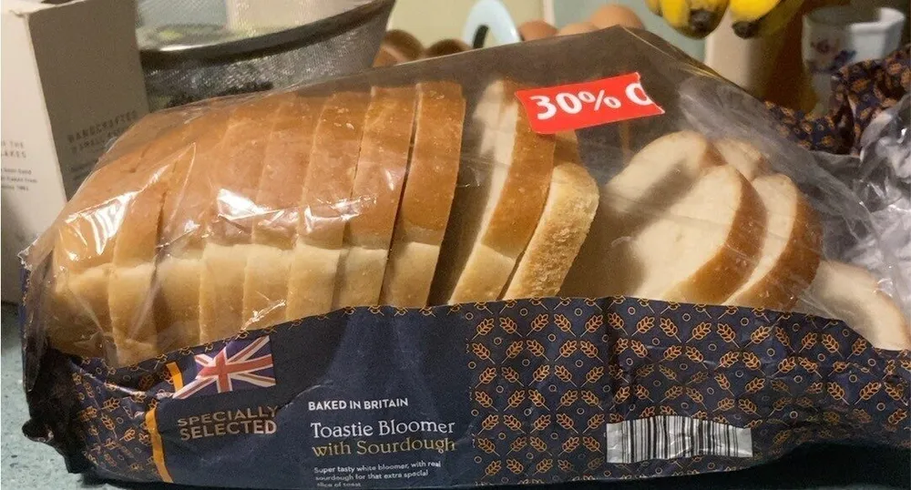 Toastie bloomer with sourdough