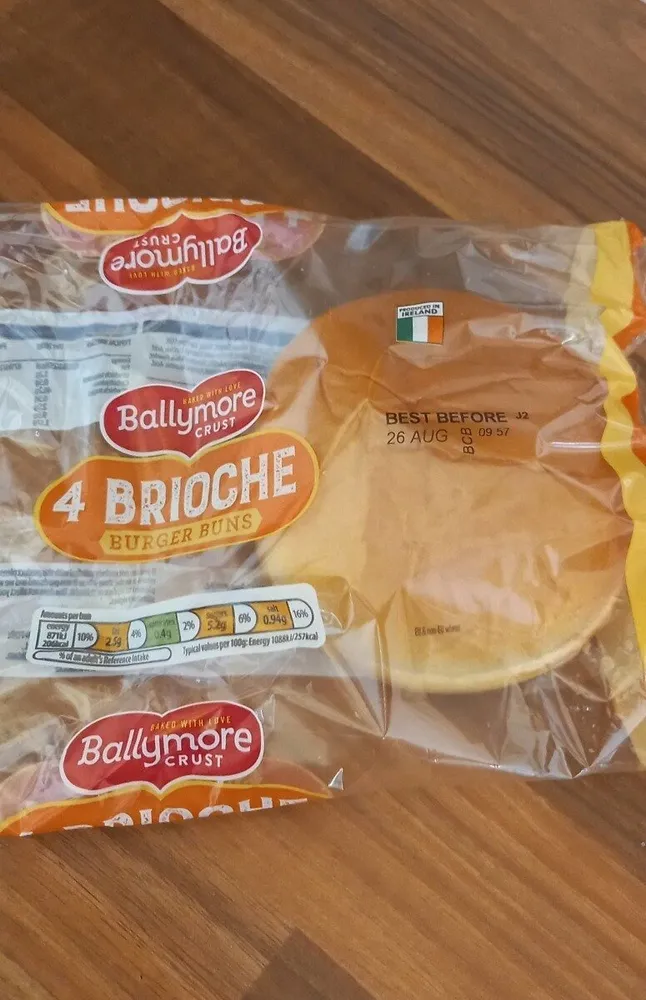 4 Brioche burger buns