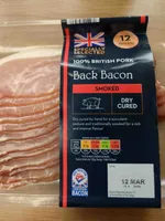 100% British Pork Back Bacon (2 Rashers)