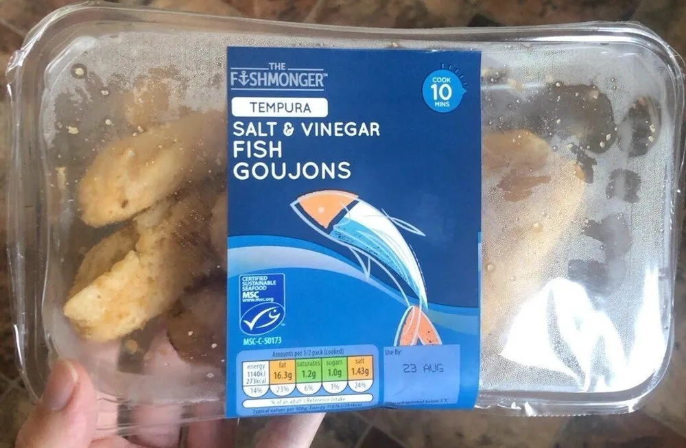 Salt & vinegar fish goujons
