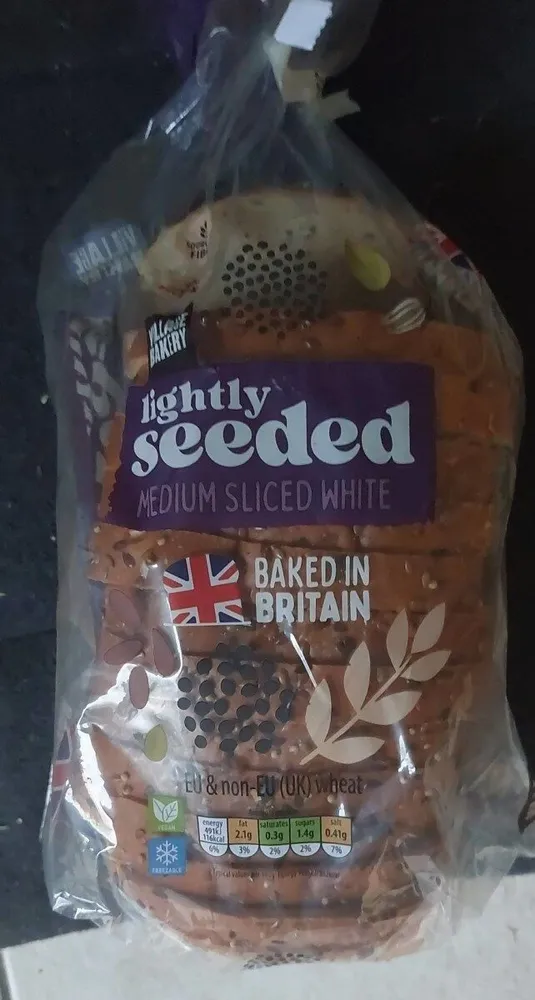 Lightly seeded bread