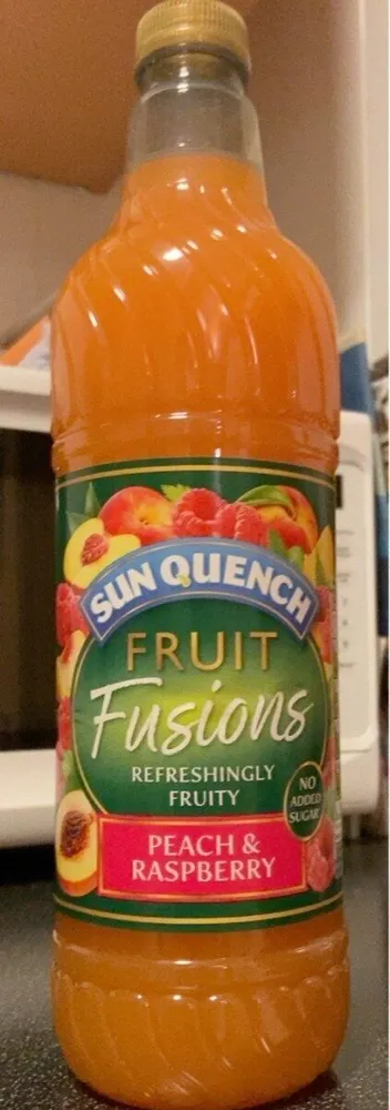 fruit fusions peach and raspberry
