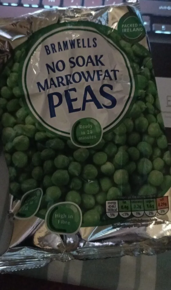 No soak marrow peas