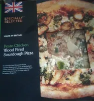 Pesto  chicken fired sourdough pizza