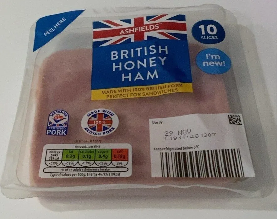 British honey ham