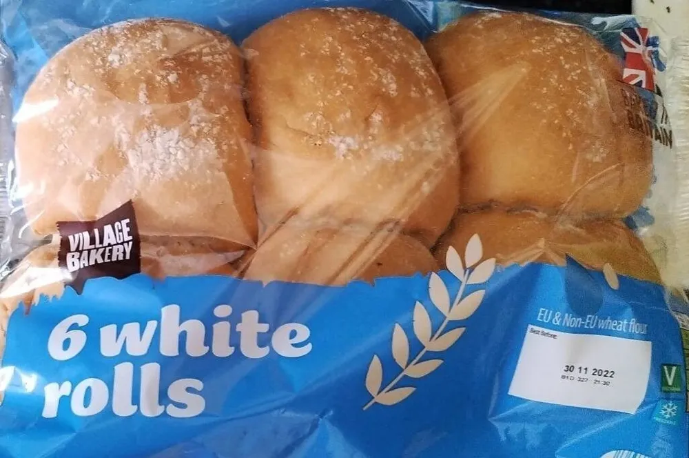 6 white rolls