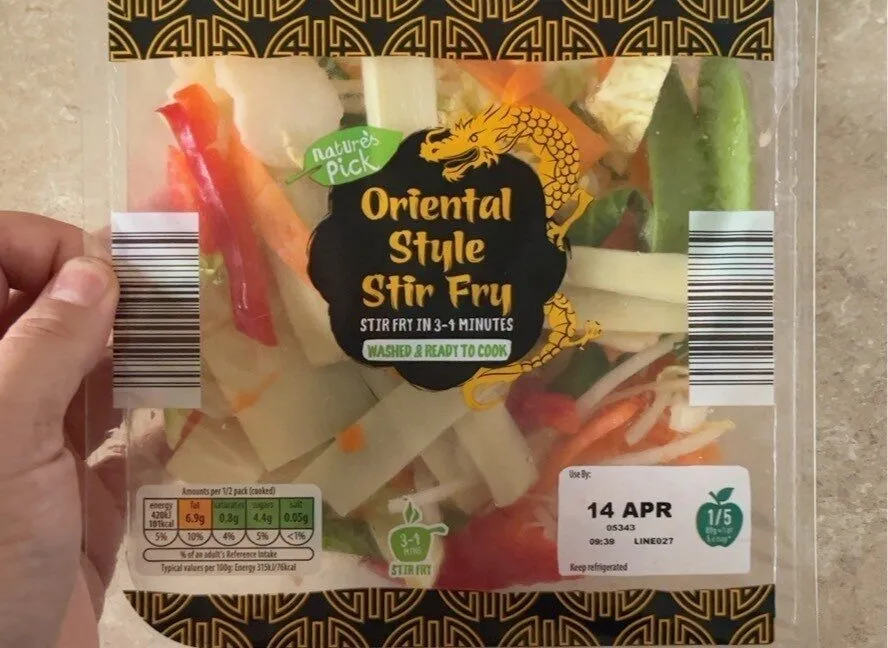 Oriental style stir fry