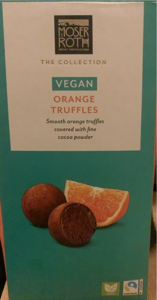 Vegan orange truffles