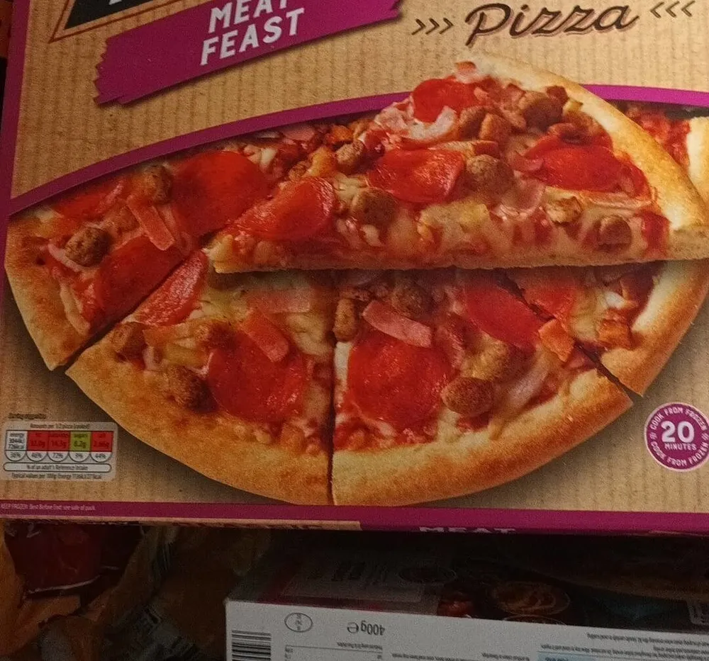 Meat feast pizza