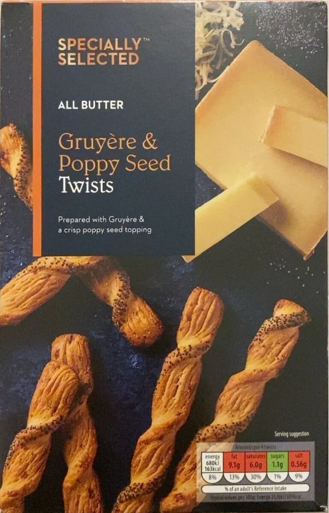 Gruyère & Poppy Seed Twists
