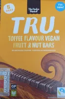 Toffee flavoured vegan fruit and nut bars