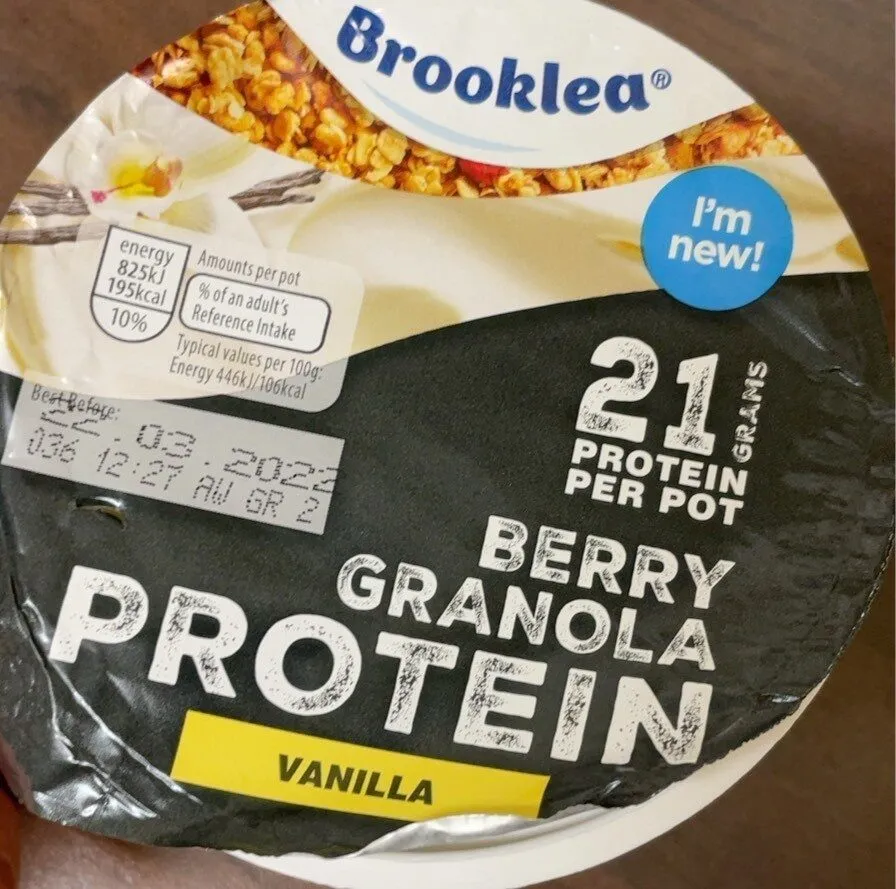 aldi berry granola protein vanilla flavour