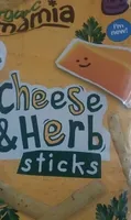 Organic cheese and herb sticks