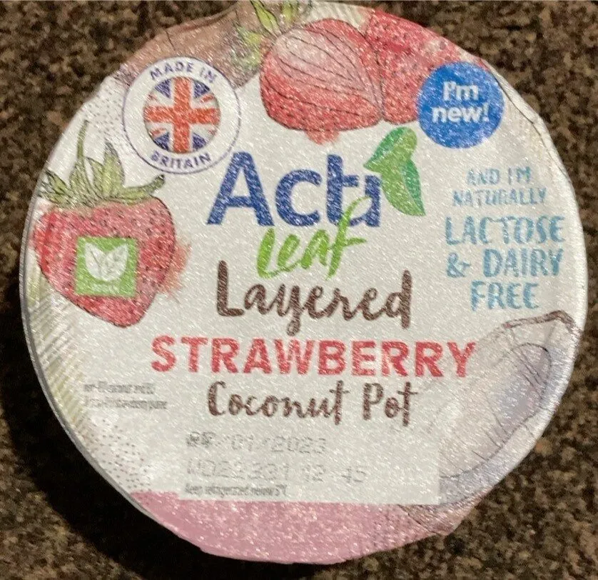 Acti Leaf layered Strawberry coconut pot