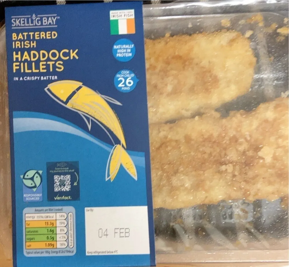 Battered Irish Haddock Fillets
