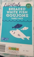 Breded white fish goujons