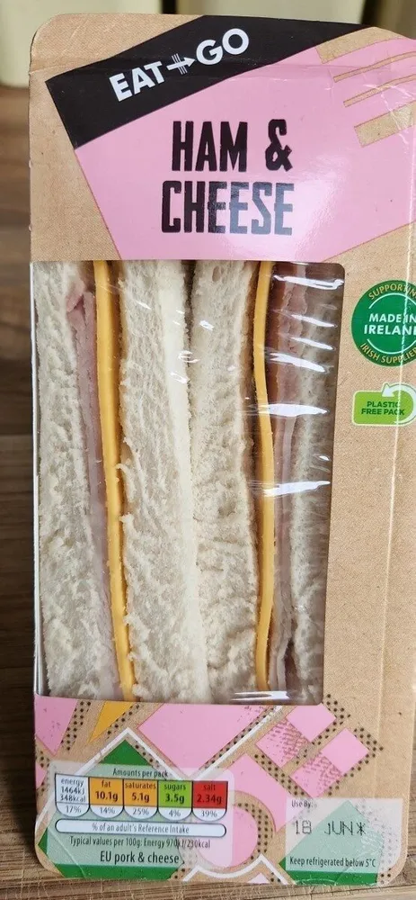 Ham cheese sandwich