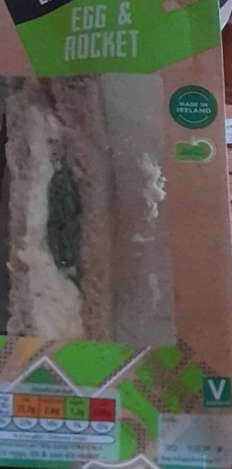 Egg and rocket sandwich