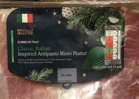 Classic Italian inspired antipasto misto platter