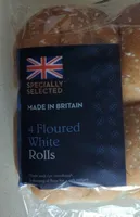 4 Floured white rolls