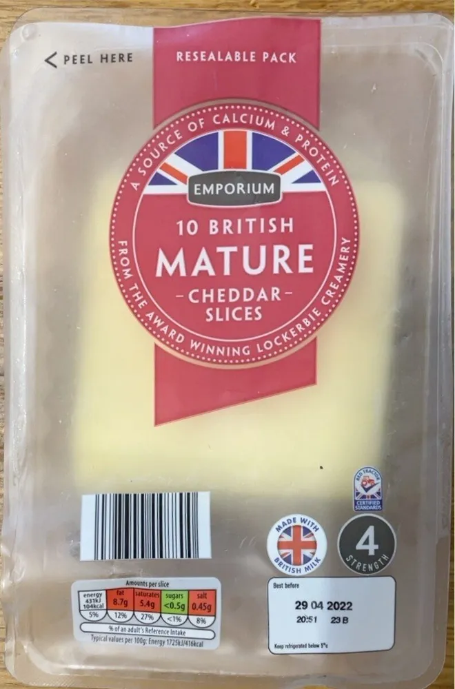 British Mature Cheddar Slices