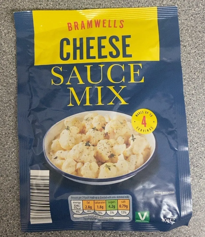 Bramwells cheese sauce mix