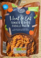 Tomato and basil fusilli pasta