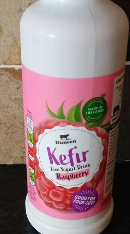 Kefir live yogurt drink raspberry