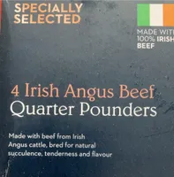 4 Irish Angus Beef Quarter Pounders