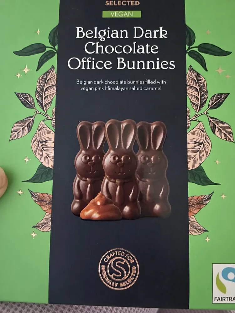Belgian Dark Chocolate Office Bunnies