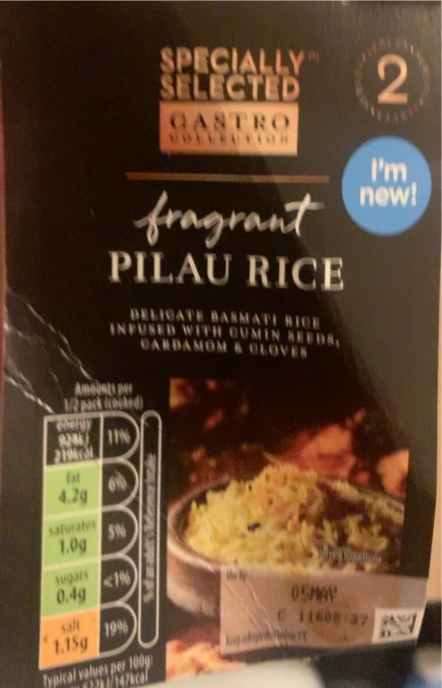 Fragrant pilau rice