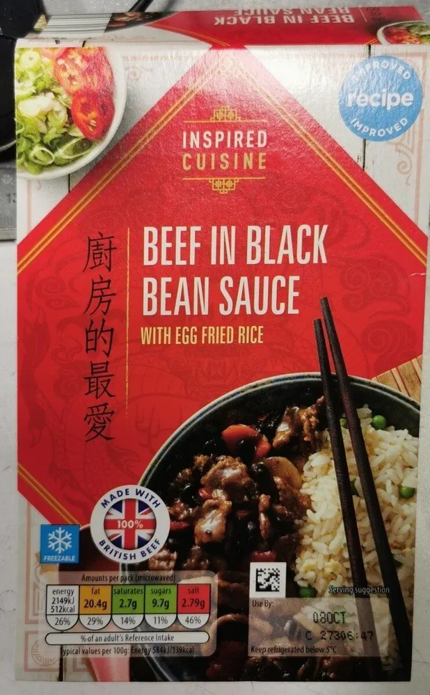 Beef in black bean sauce