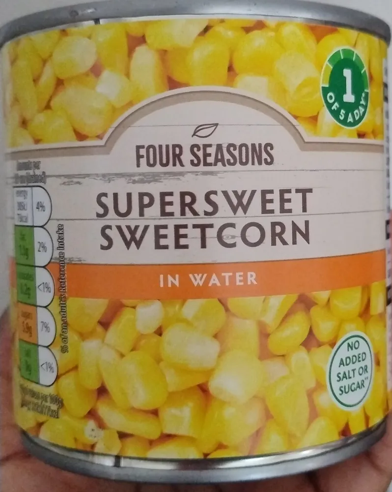 Supersweet Sweetcorn in Water