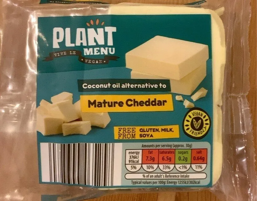 Vegan coconut alternative to Mature Cheddar