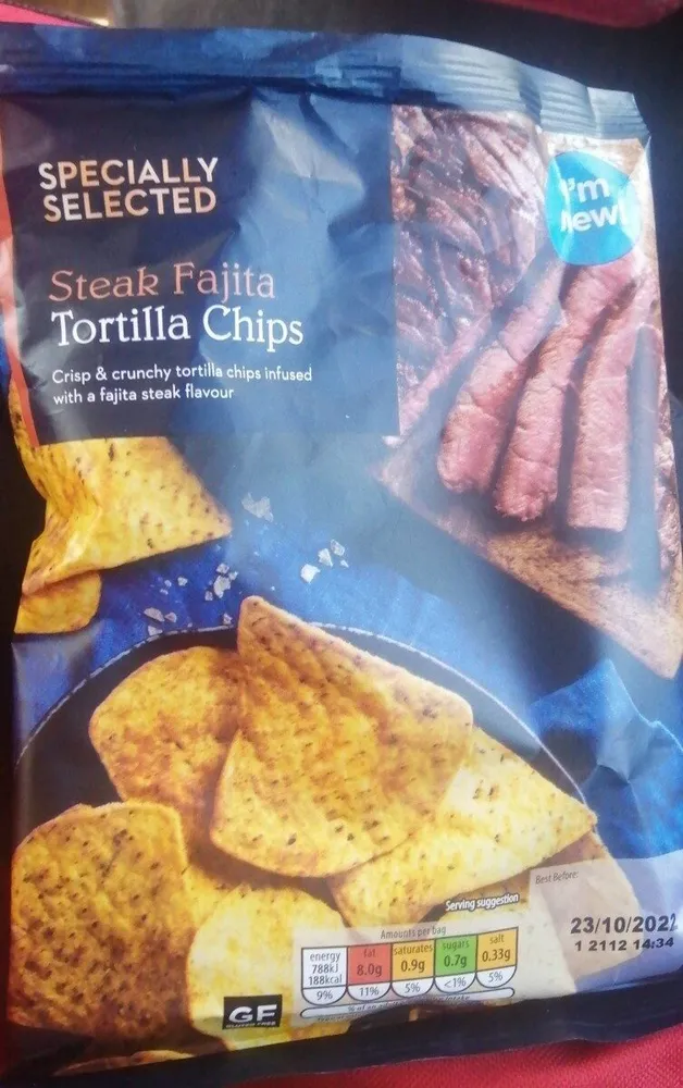Steak fajita tortilla chips