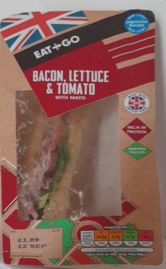 Bacon lettuce and Tomato