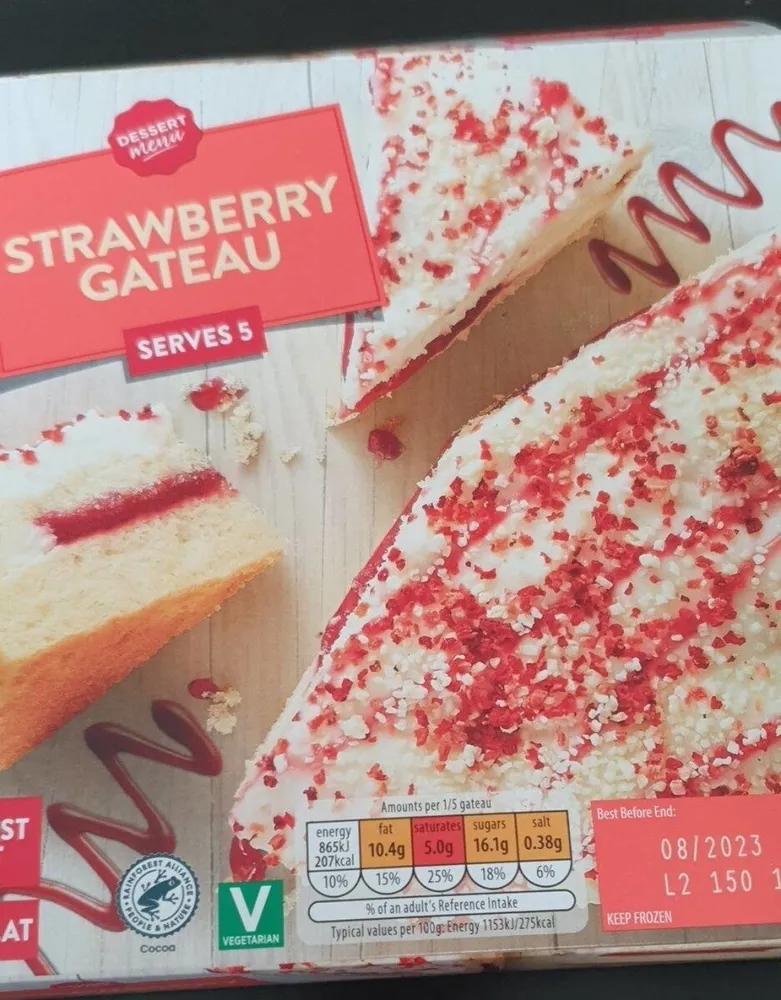 Strawberry gateau