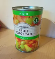 Fruit cocktail in juice