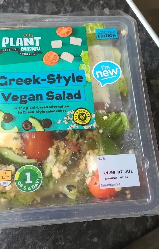 Vegan style Greek salad
