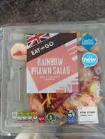 Rainbow prawn salad