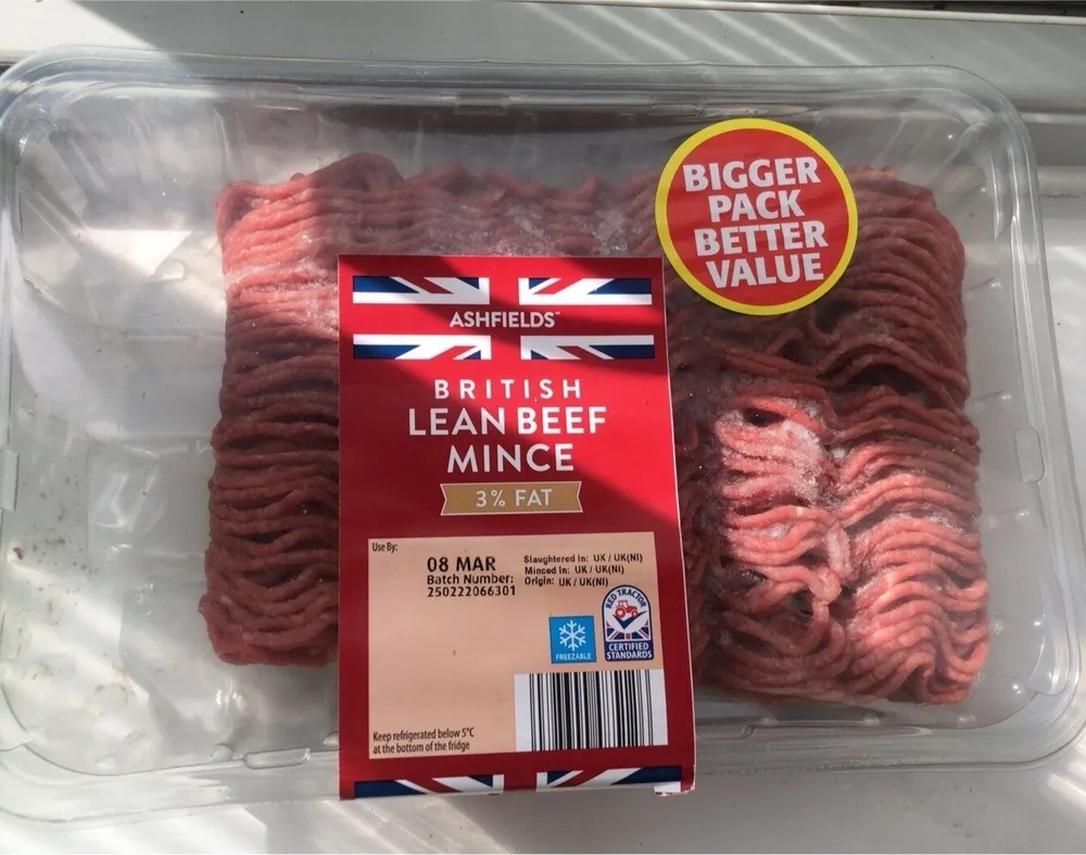 Lean beef mince
