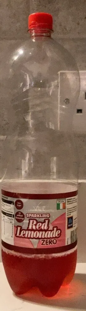Sparkling red lemonade zero