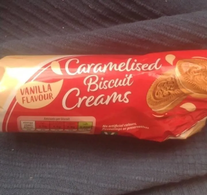 Caramelized biscuits creams