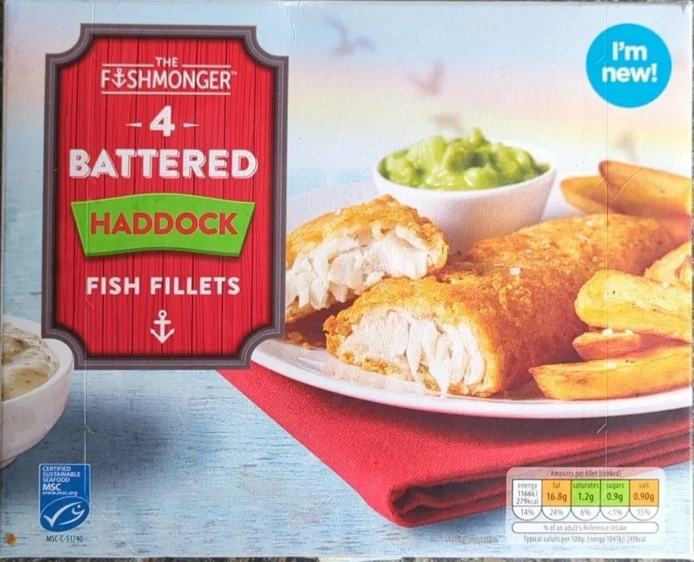 4 Haddock Fish Fillets