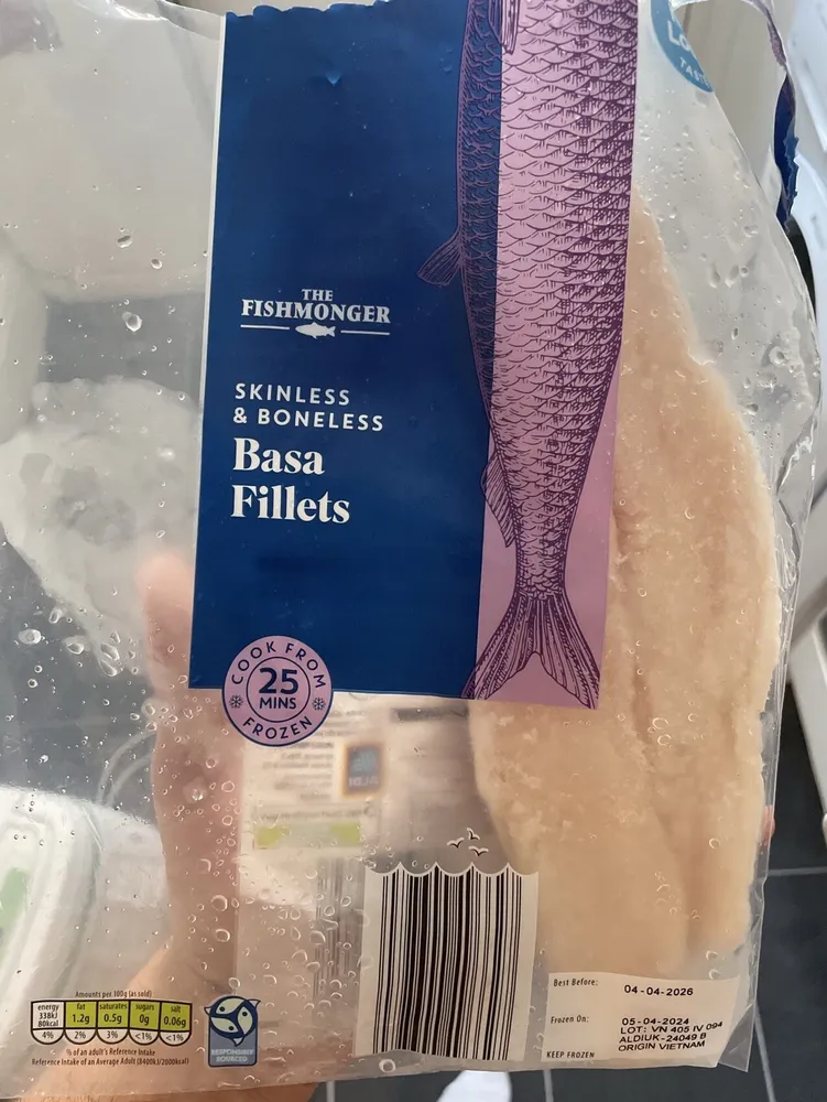 Basa fillets skinless & boneless