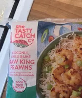 Coconut chilli and lime raw king prawns