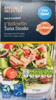Tuna yellowfin steaks