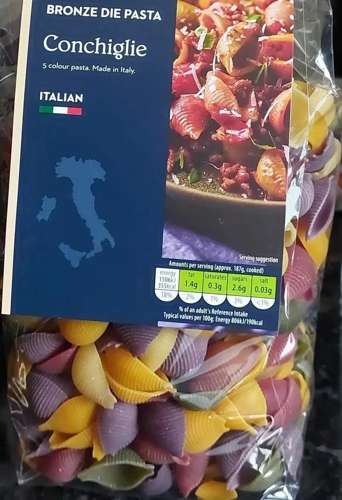 Bronze die pasta conchiglie