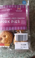 Caramelised onion pork pued
